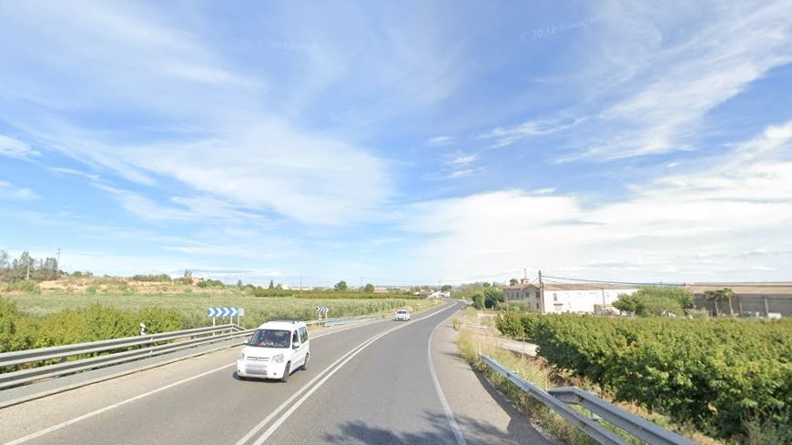 Carretera Nacional II a su paso por el término municipal de Lleida