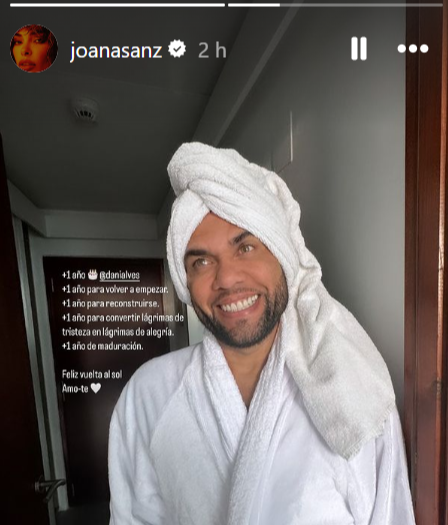 Joana Sanz a través de stories.