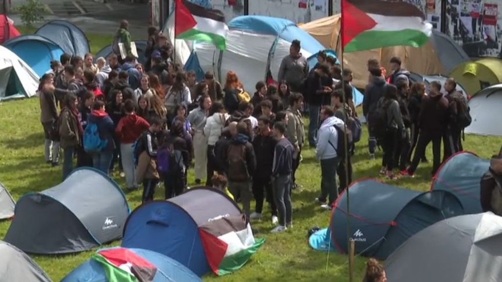 Las acampadas propalestinas se extienden por las universidad españolas