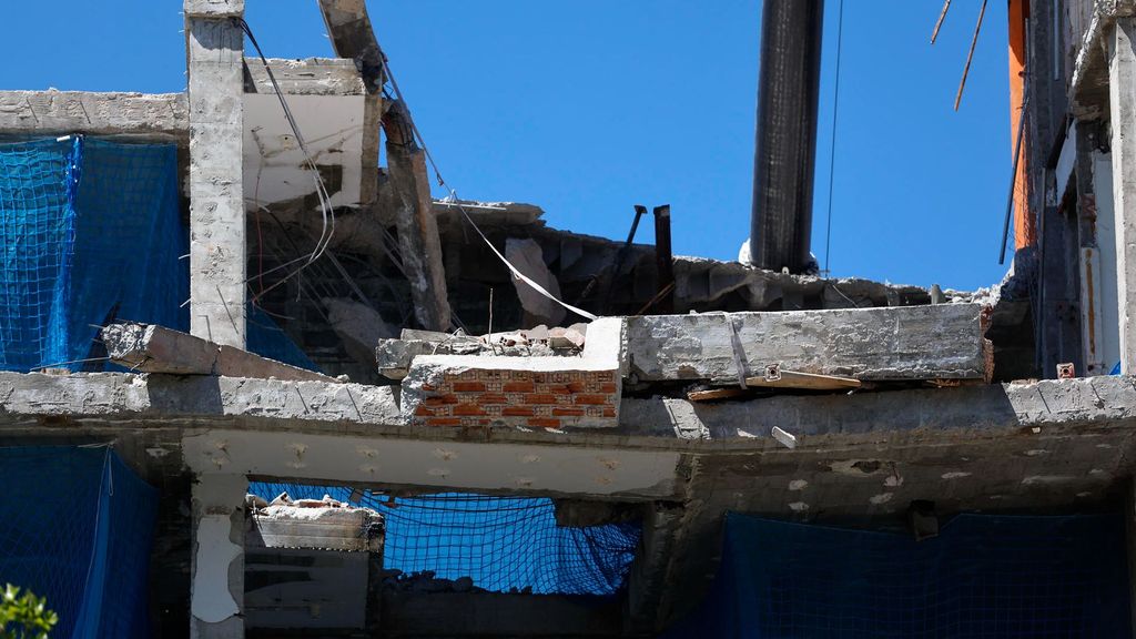 Derrumbe del forjado de un edificio en obras en Madrid