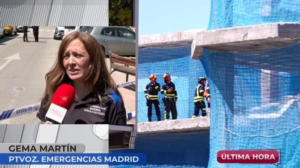 La portavoz de Emergencias, sobre el derrumbe del edificio en Herrera Oria: "Se han caído dos forjados y han atrapado a dos trabajadores"