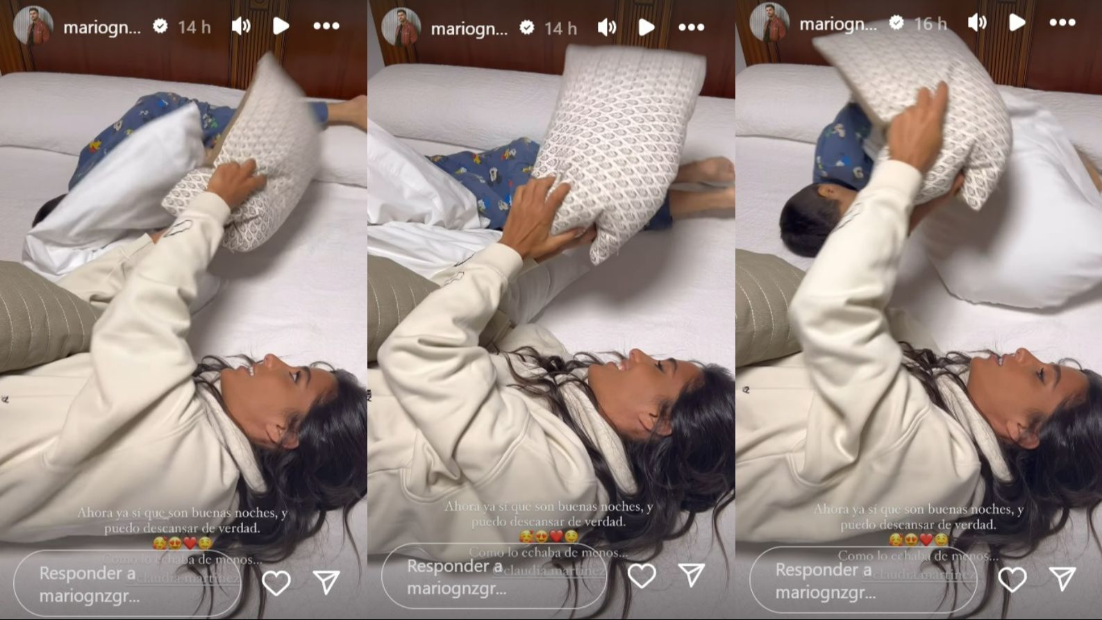 Mario, feliz por ver a Claudia y su hijo juntos