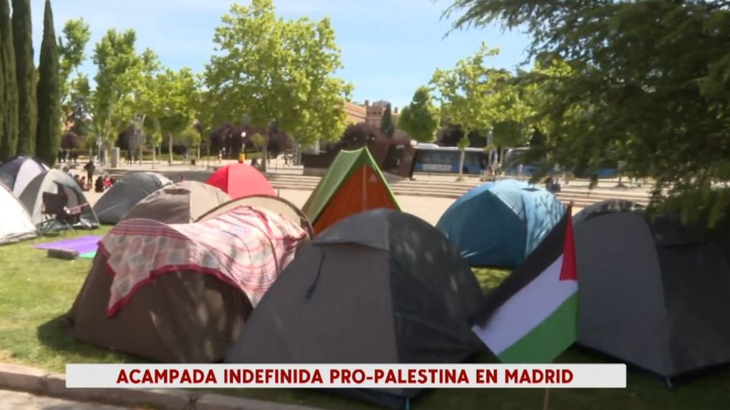 Acampada propalestina en Madrid