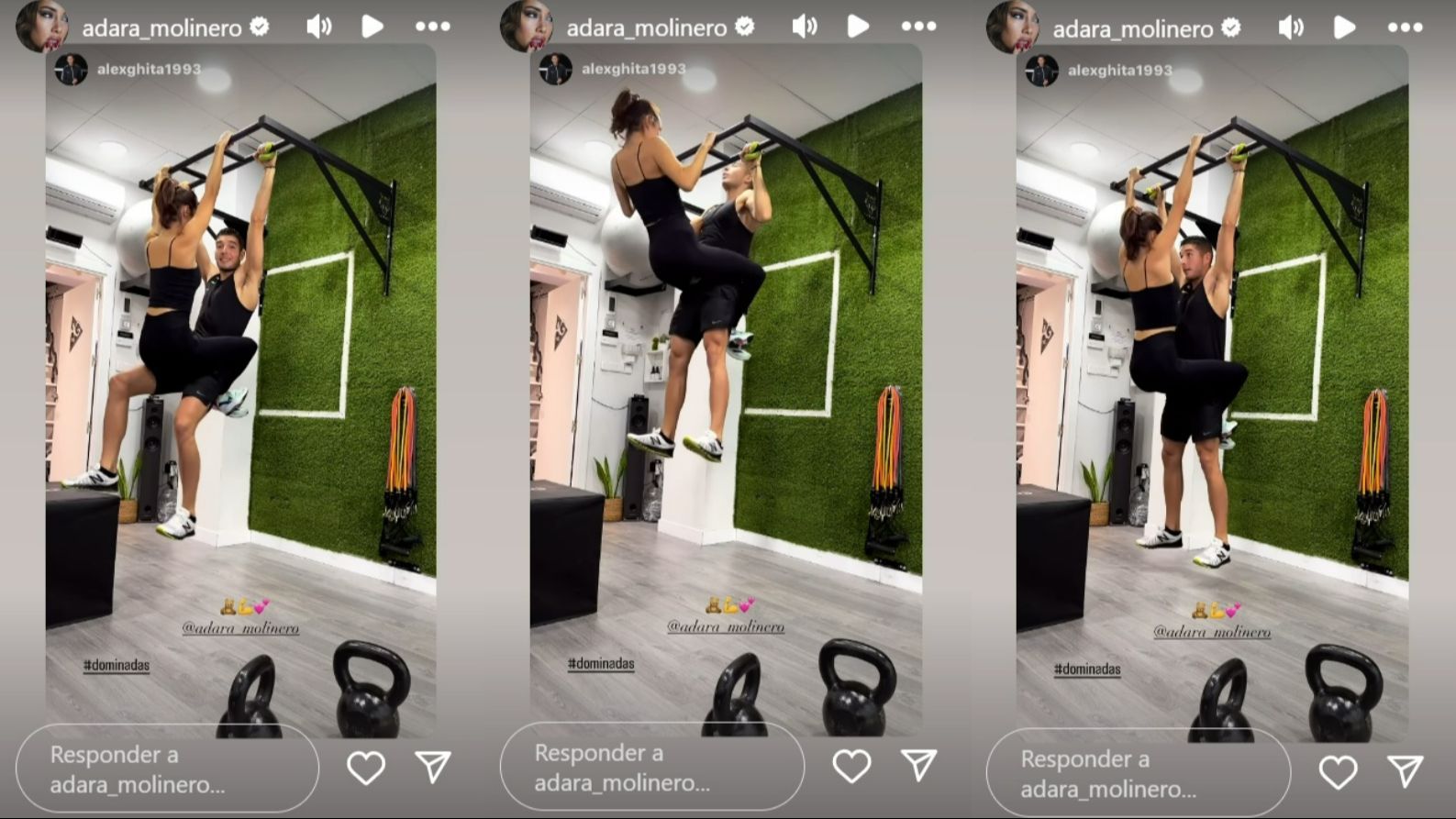 Álex Ghita y Adara Molinero han compartido un vídeo entrenando juntos