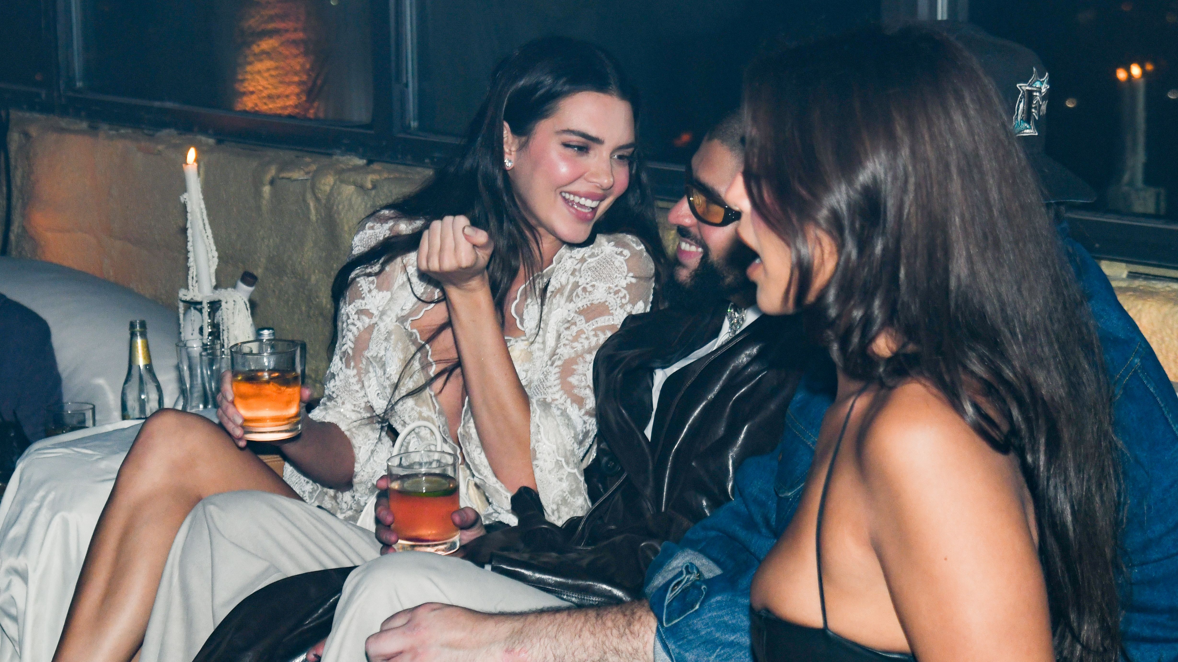 Bad Bunny y Kendall Jenner en la fiesta de la gala MET