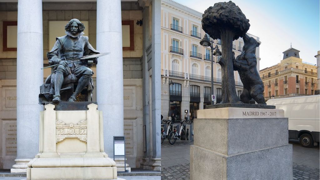 Las estatuas de Madrid amanecen con un pañuelo verde.
