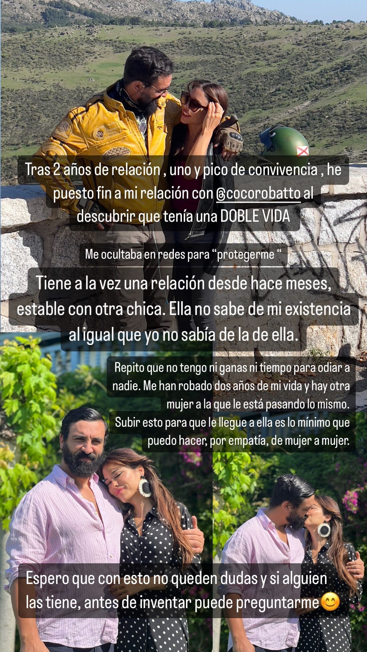 Así ha destapado Bárbara, exnovia de Coco Robatto, su doble vida