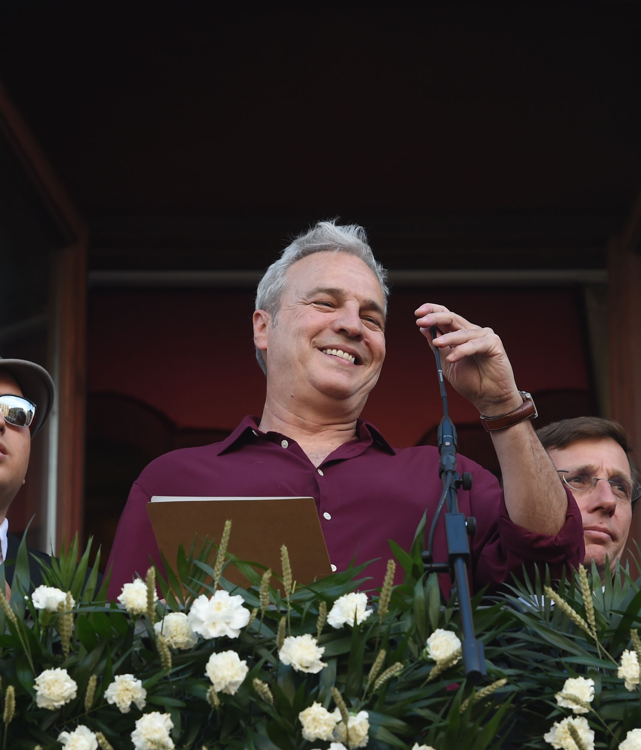 David Summers, durante el discurso en el pregón