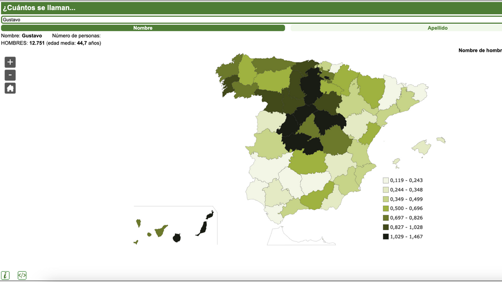 Herramienta de nombres y apellidos del INE