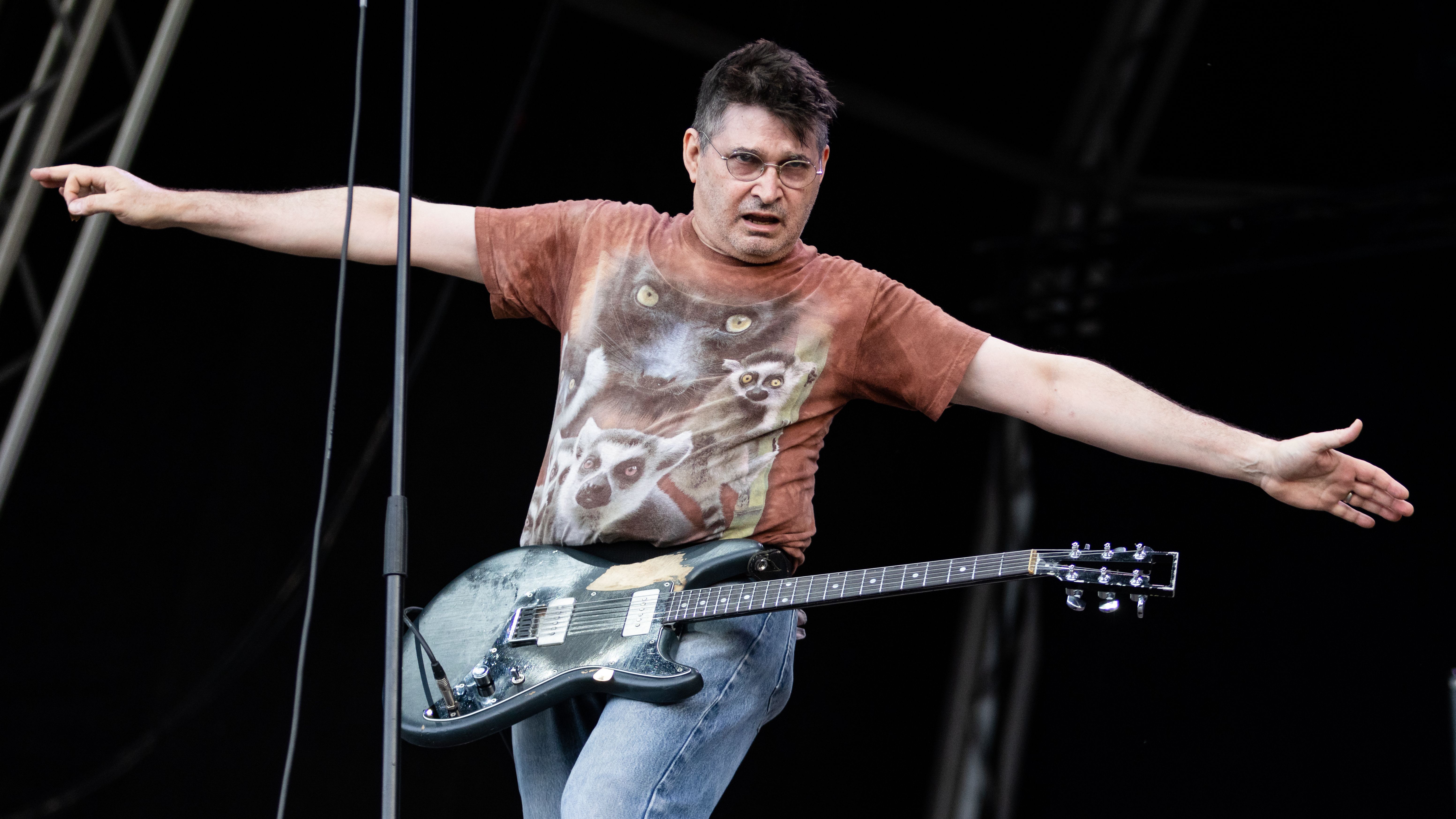 Steve Albini al frente de Shellac en el Primavera Sound de Madrid 2023