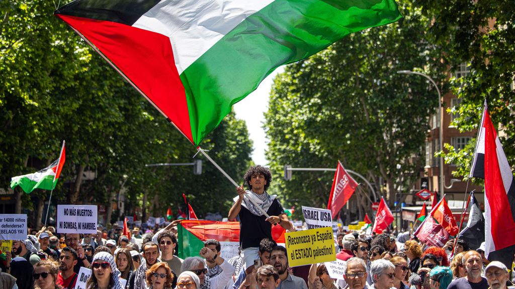 Cientos de personas se concentran en Madrid contra la guerra en Gaza