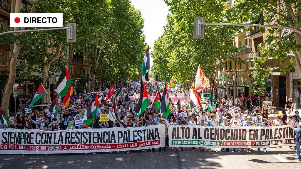Cientos de personas se manifiestan contra la guerra en Gaza, en Madrid