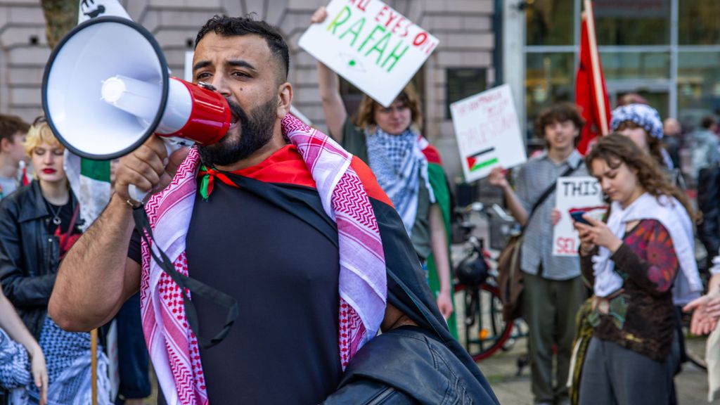 Manifestación en Malmö a favor de Palestina