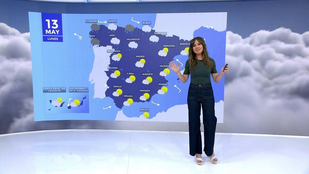 La previsión meteorológica del lunes 13 de mayo: las lluvias llegarán a Asturias, Cantabria, País Vasco, Rioja, Navarra y Burgos