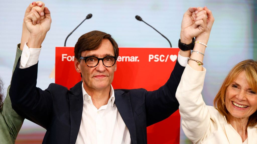 Salvador Illa gana las elecciones en Cataluña con 42 escaños.