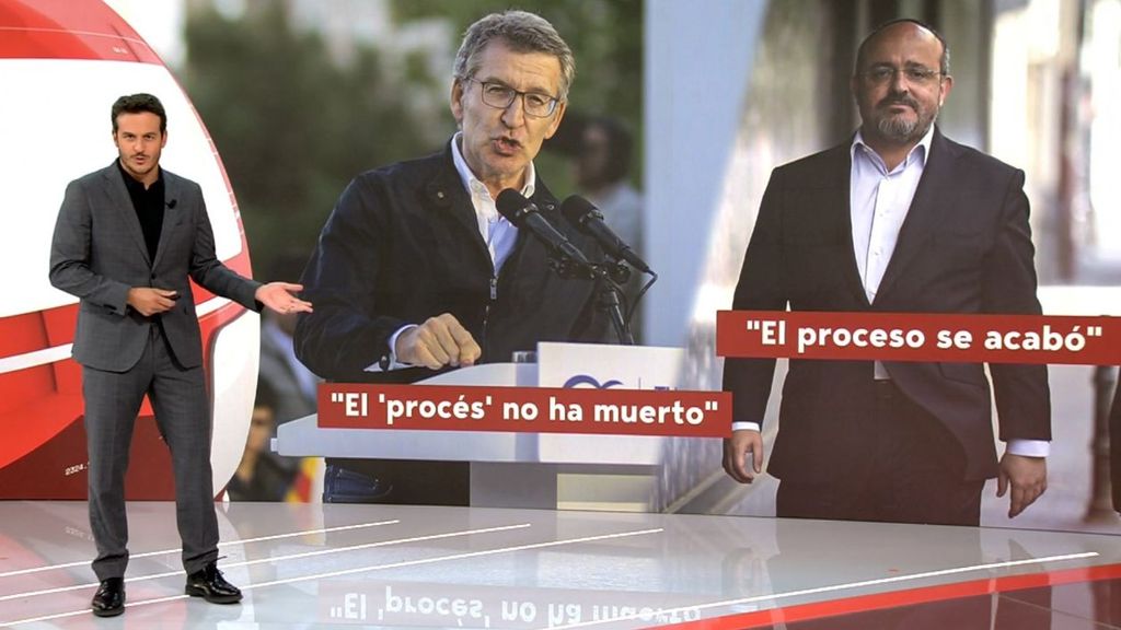 Alberto Núñez Feijóo afirma que el procés sigue vivo “porque el sanchismo lo necesita”
