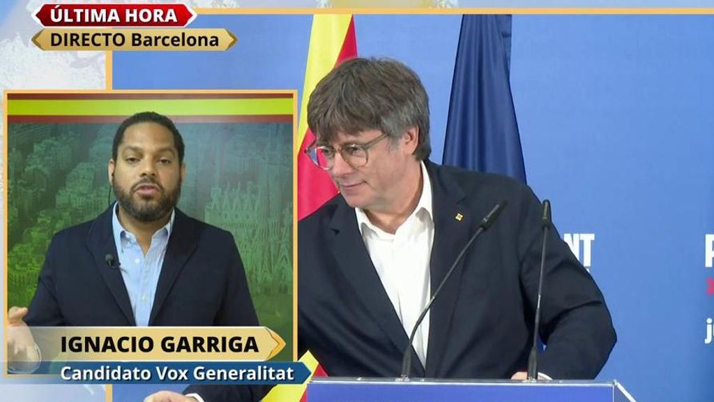 Ignacio Garriga, de Vox: "Esperemos que Sánchez no sea capaz de vender al señor Illa para investir a Puigdemont, no nos sorprendería"