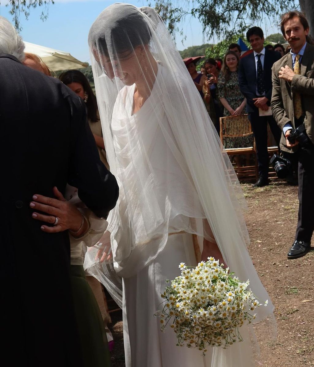 Mónica Coronel de Palma Marichalar en el día de su boda