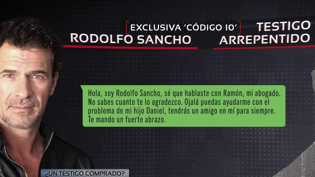 El testigo que se negó a declara a favor de Daniel Sancho muestra los mensajes con Rodolfo: "Ojalá puedas ayudarme"