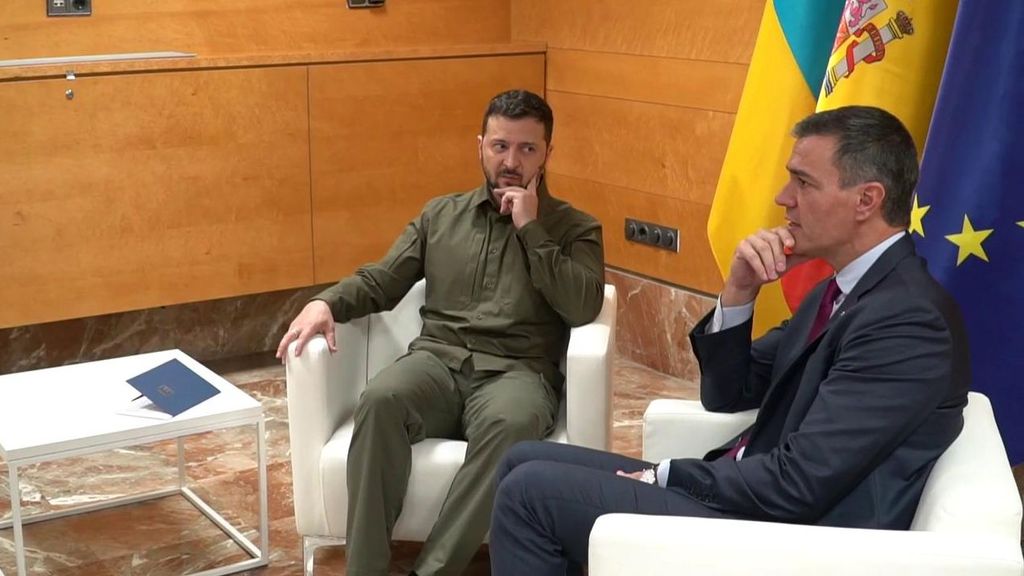 El presidente de Ucrania, Volodímir Zelenski, cancela su visita a Madrid