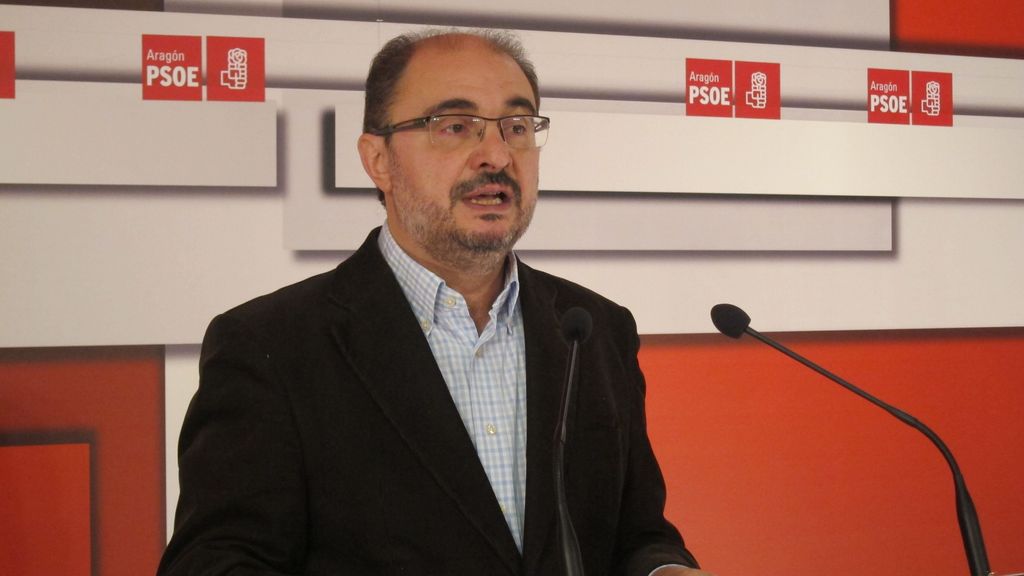 El secretario general del PSOE en Aragón y senador, Javier Lambán