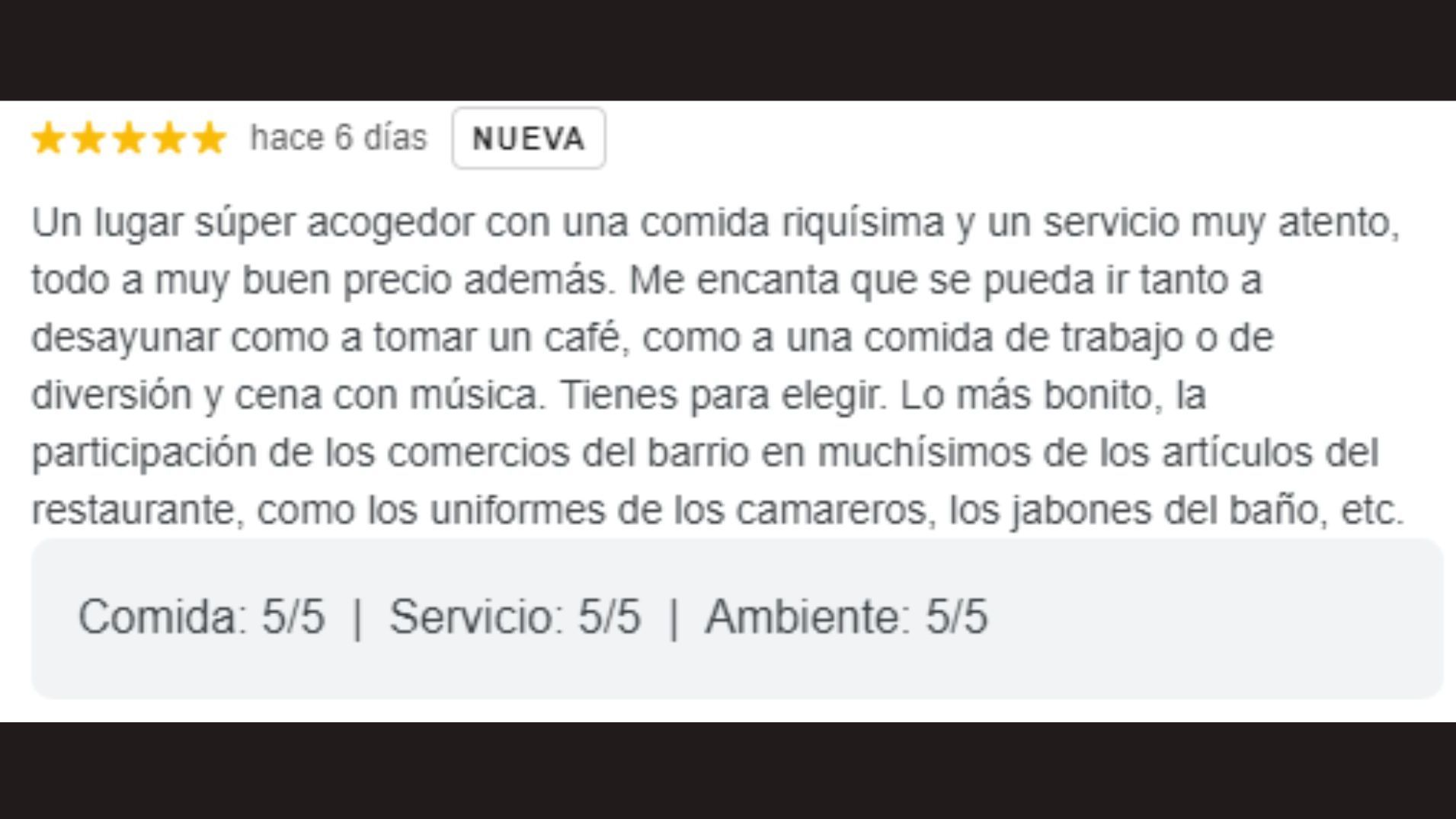 La reseña de Carolina Mola, madre de Íñigo Onieva sobre Casa Salesas