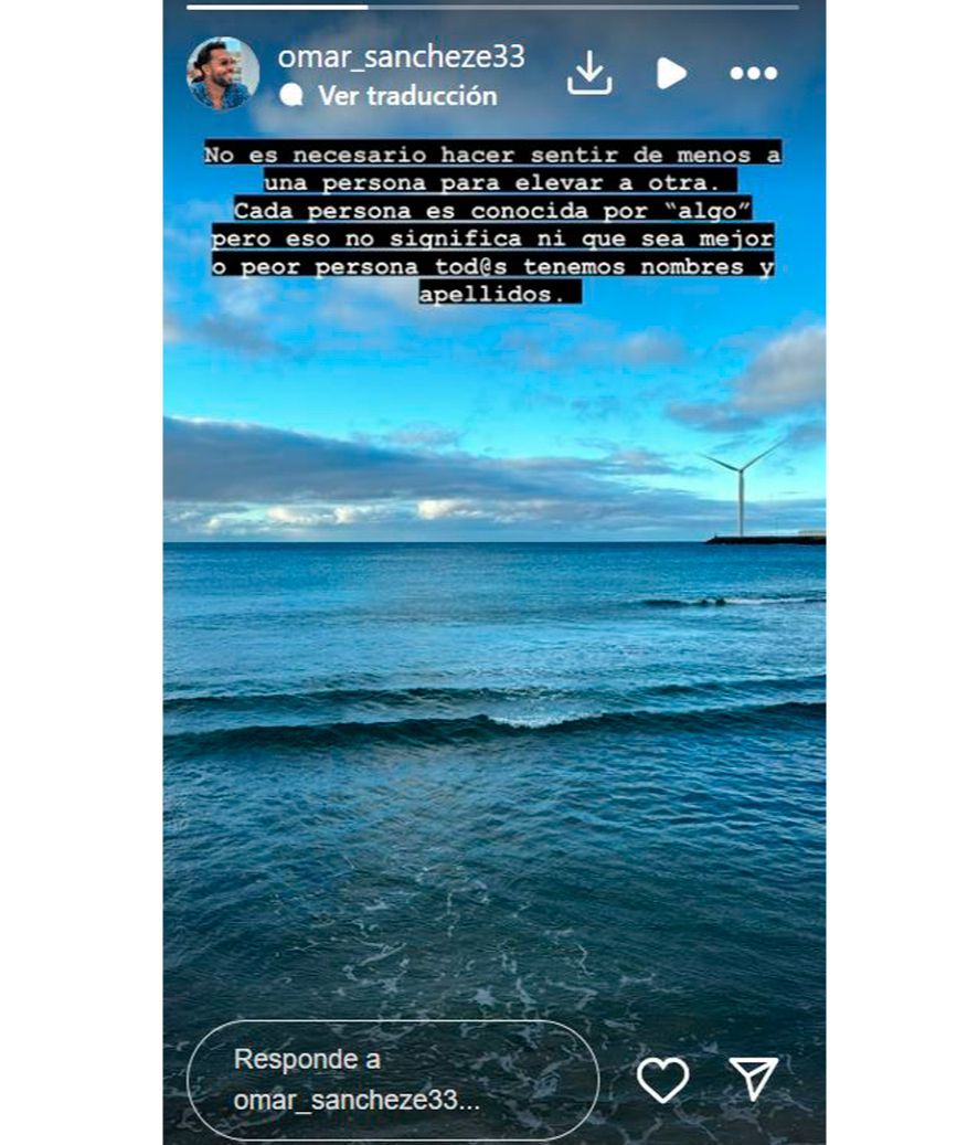 La petición de apoyo de Omar Sánchez tras su ruptura con Marina Ruiz