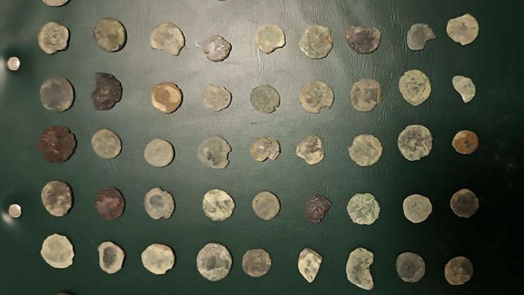 Monedas de época romana de importante valor arqueológico