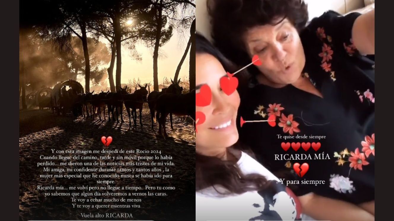 Vicky Martín Berrocal se despide de su amiga