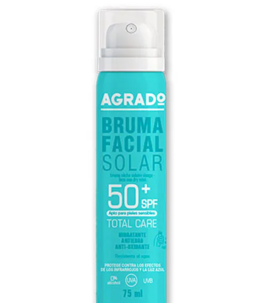 Bruma facial con SPF 50, de Agrado (a la venta en Druni por 4,99 €)