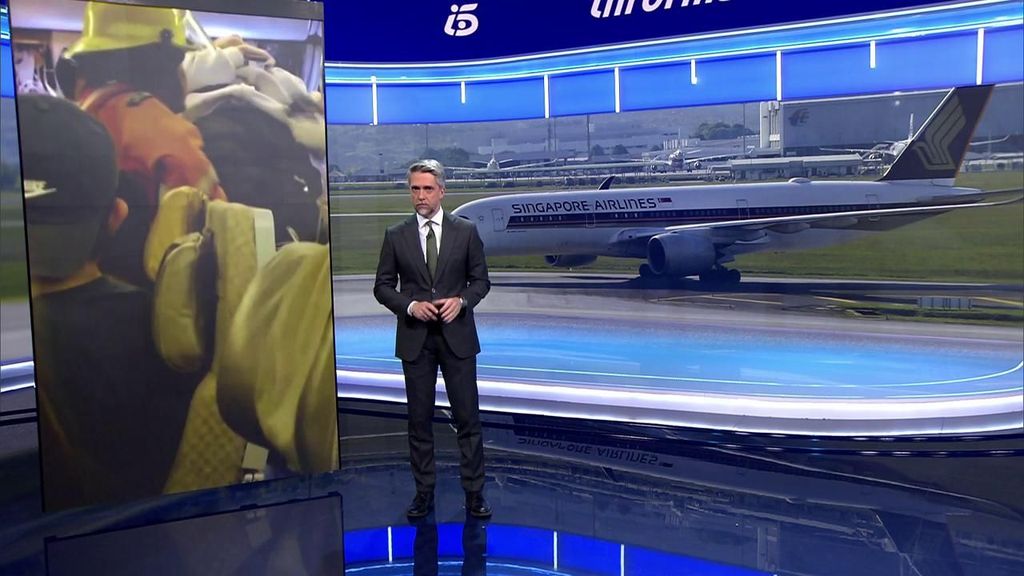 Dos españoles iban en el avión de las turbulencias de Singapore Airlines