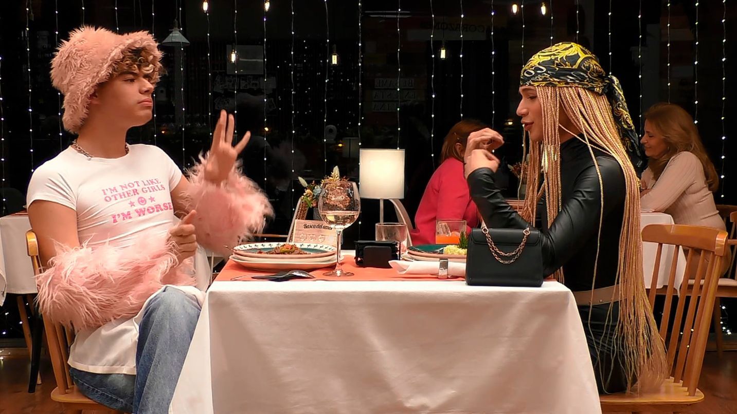 Jero y Álex durante su paso por 'First Dates'