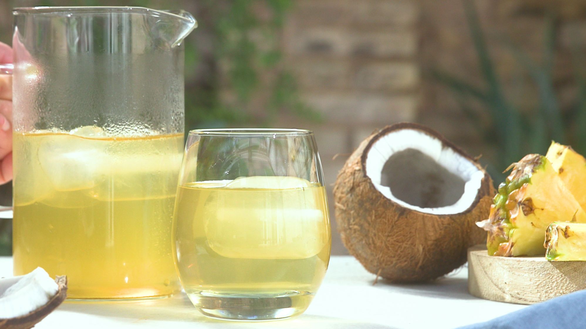 La infusión fría de Piña y Coco es una de las opciones más refrescantes de la temporada