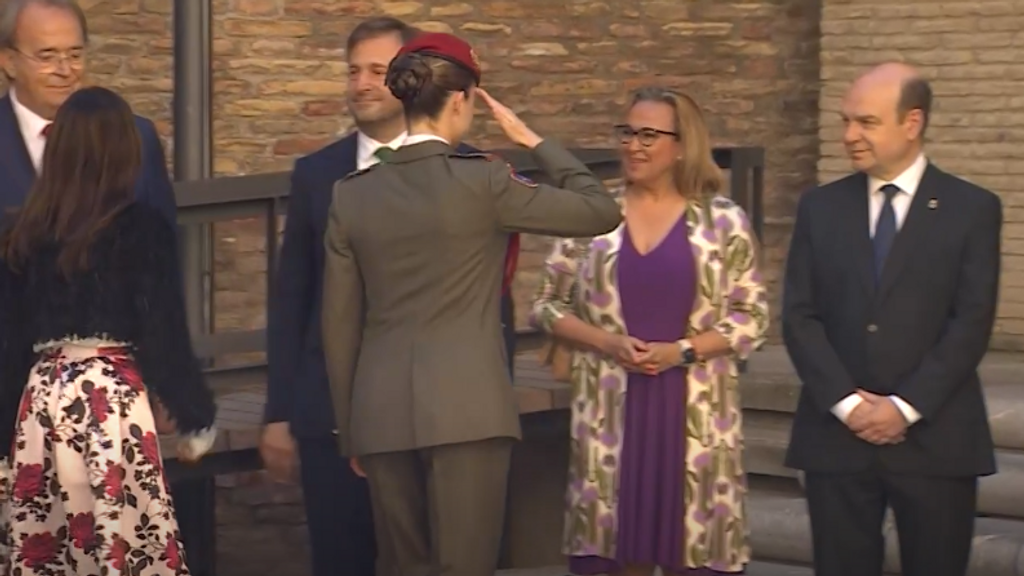 Leonor, con el uniforme de gala