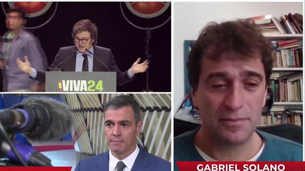 El opositor argentino, Gabriel Solano, sobre el viaje de Milei a España: ''Como mínimo costó medio millón de dólares''