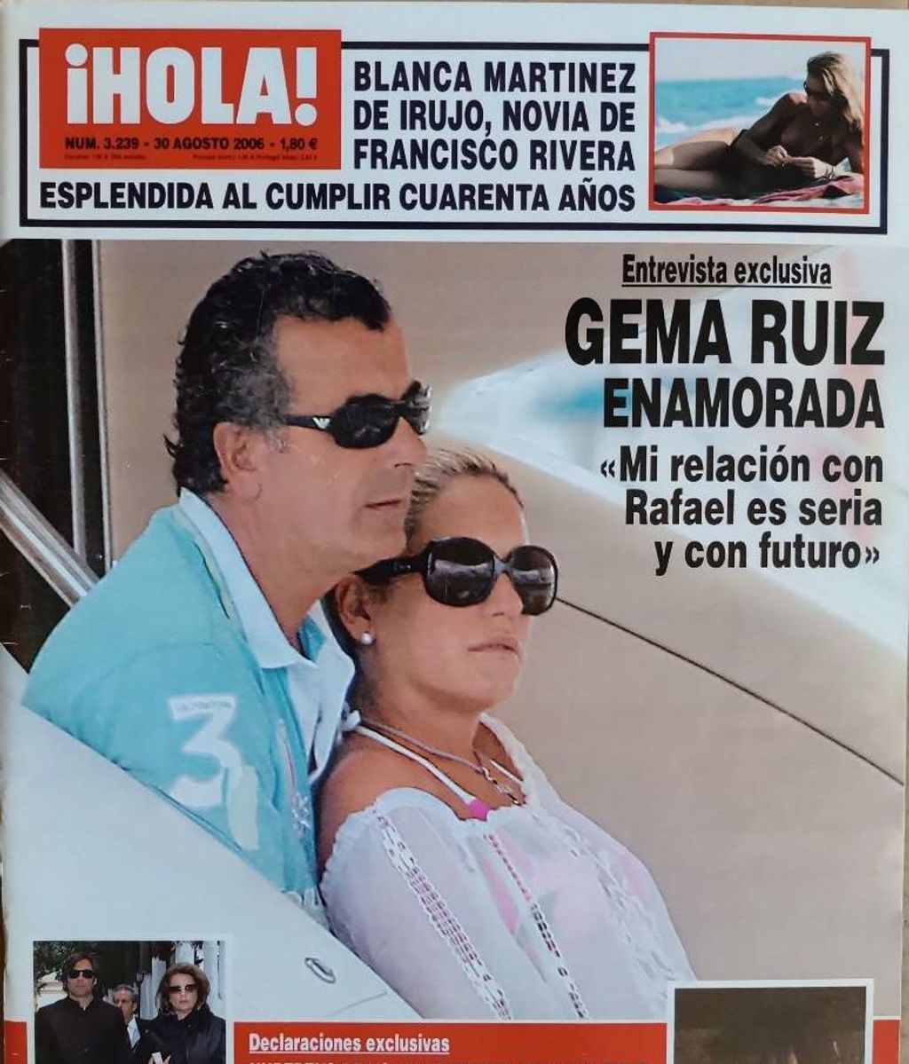 Gema y Rafael Leflet en la portada de Hola