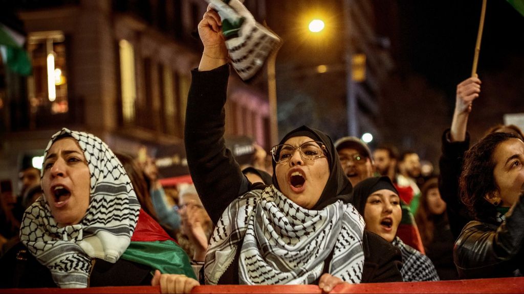Manifestación en favor de la liberación de Palestina