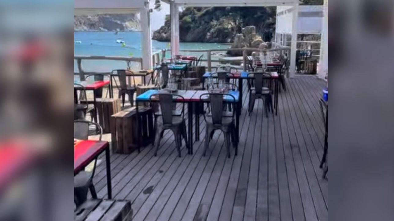 Restaurante en la Cala Aiguablava de Begur.