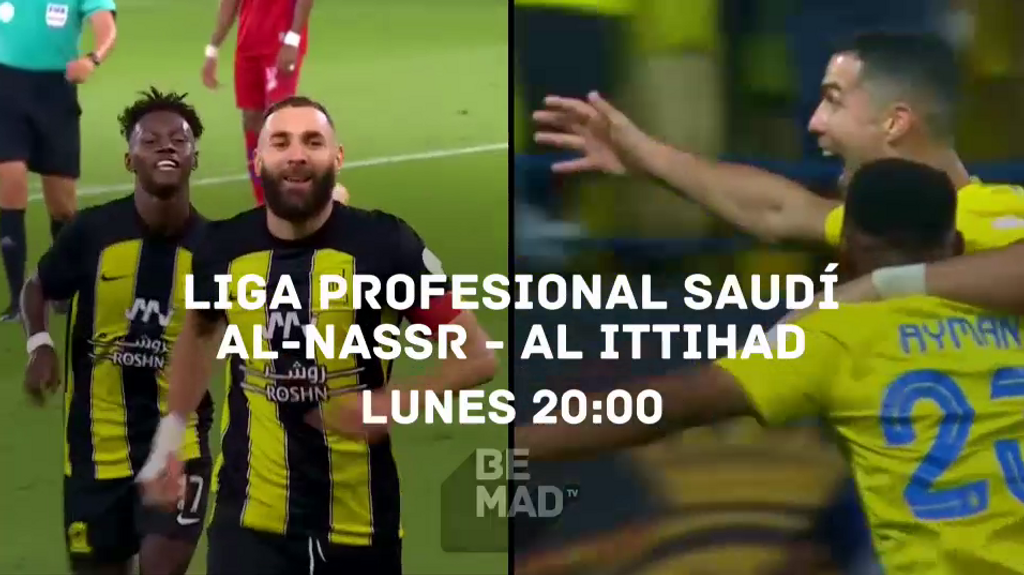 Liga profesional saudí: Cristiano Ronaldo frente Karim Benzema en el partido Al - Nassr - Al Ittihad, el lunes 27 de mayo a las 20.00 h.