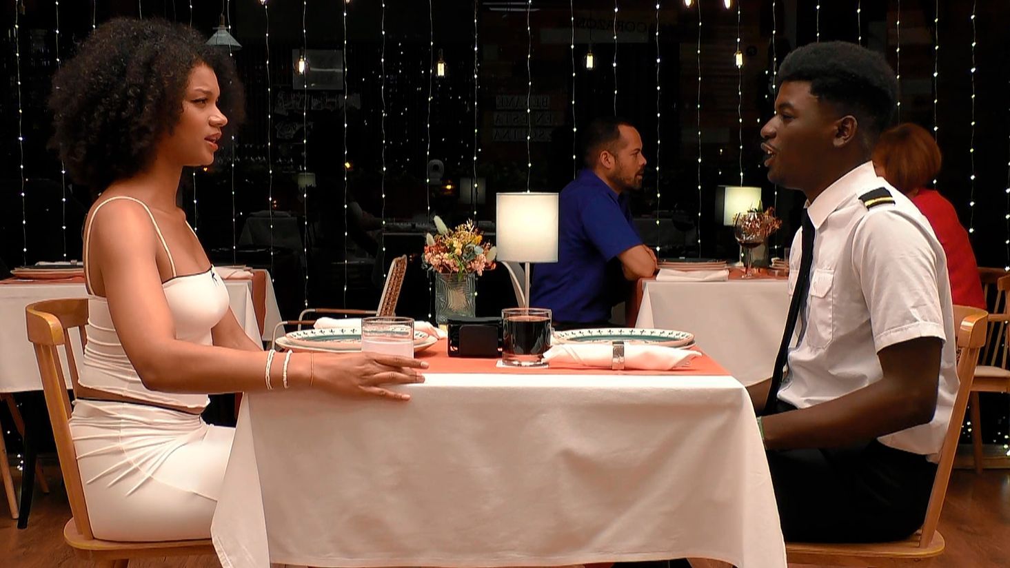 Jessika y José durante su cita en 'First Dates'