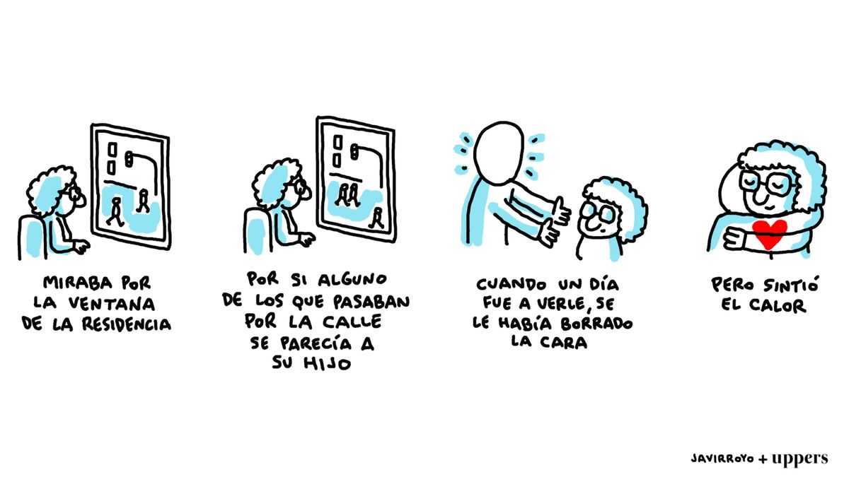 La viñeta de Javirroyo: "Miraba por la ventana de la residencia"