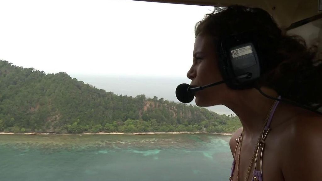 Laura Madrueño vuelve a subir al helicóptero de 'Supervivientes': ¡así ha sido su espectacular vuelo!