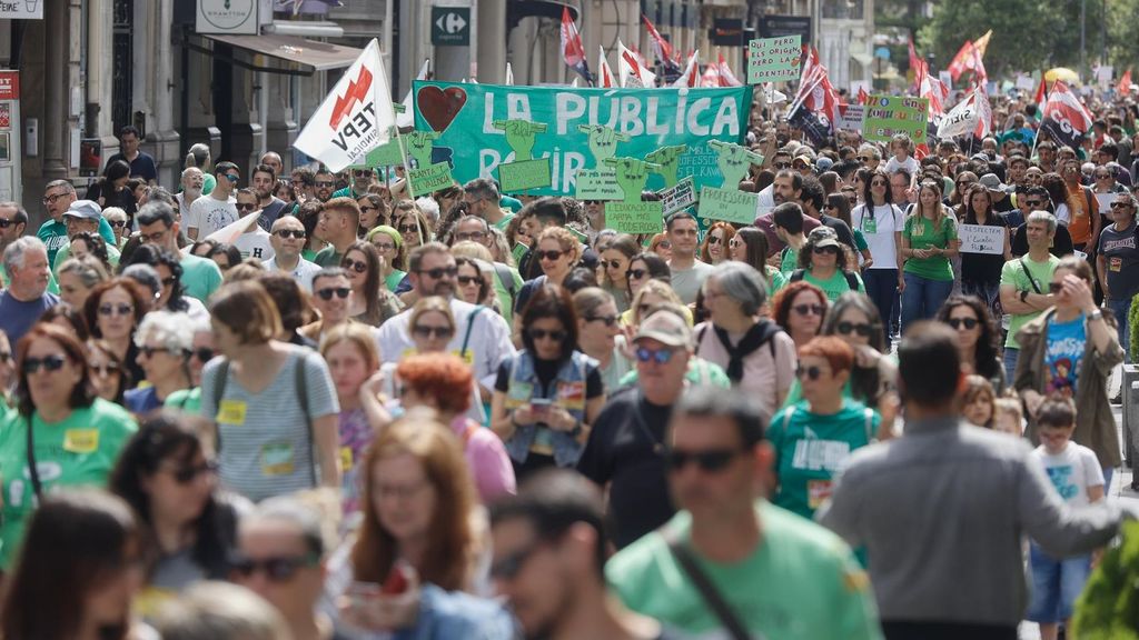 Manifestación de estudiantes en Valencia