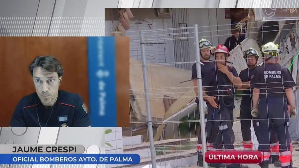 El oficial de bomberos de Palma, sobre el derrumbe: "Ha sido muy complejo el rescate, los heridos estaban en el sótano"