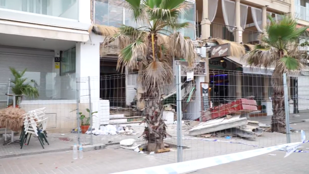 La terraza del local que se derrumbó en Palma no aparece en el catastro: las autoridades continúan investigando