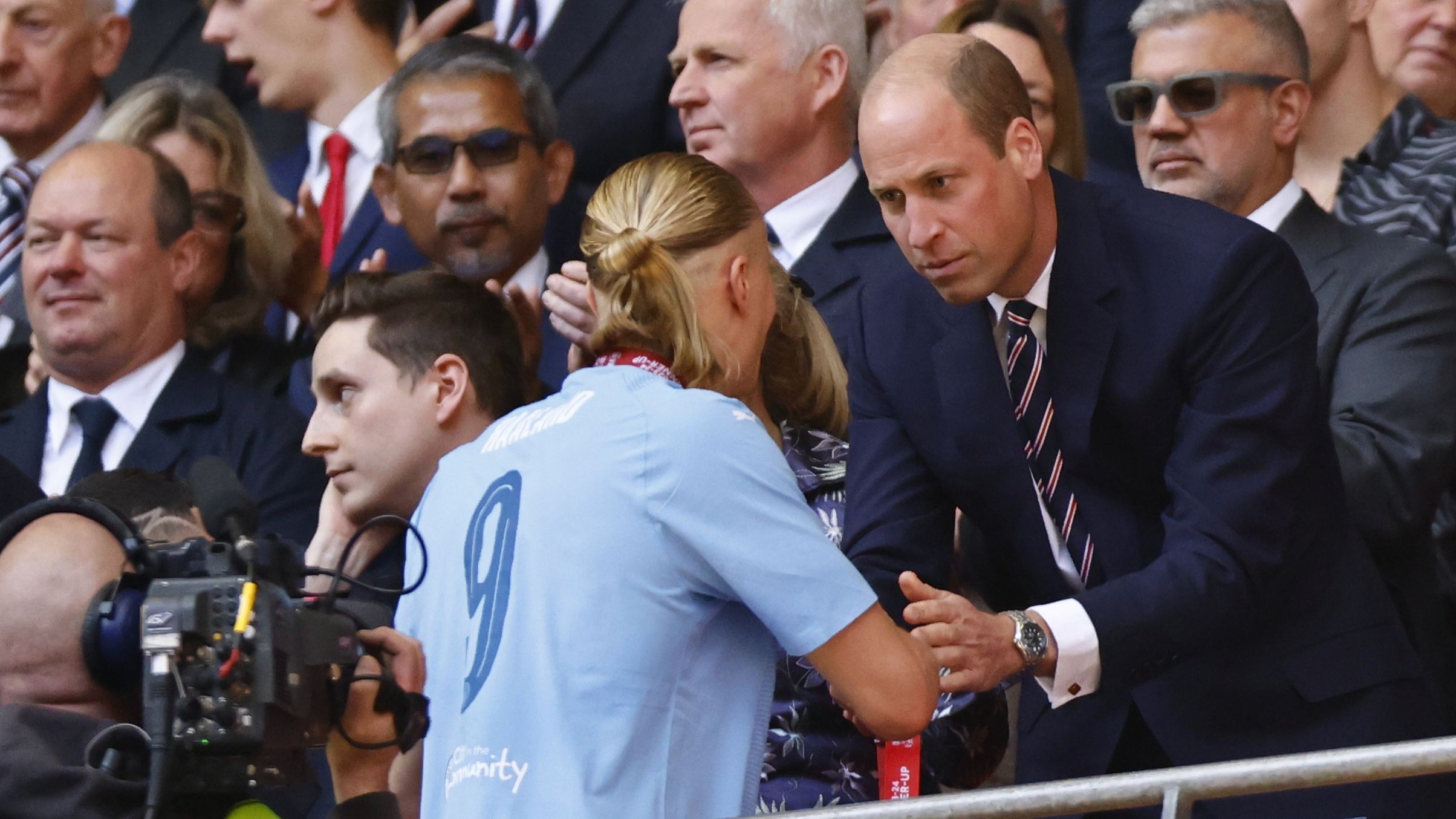 El príncipe Guillermo en el estadio de Wembley