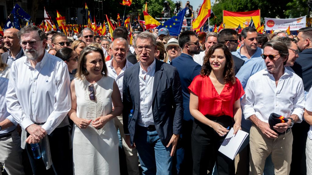 Manifestación del PP en la Puerta de Alcalá