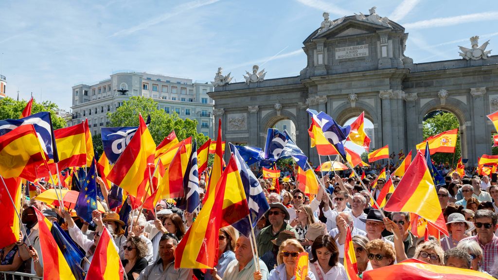 Movilización del PP en la Puerta de Alcalá