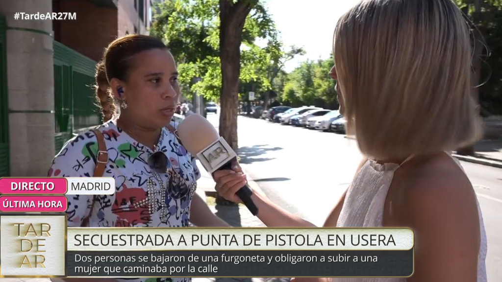 Alexandra revela cómo vivió su hijo de 12 años el secuestro de una joven a punta de pistola en Usera