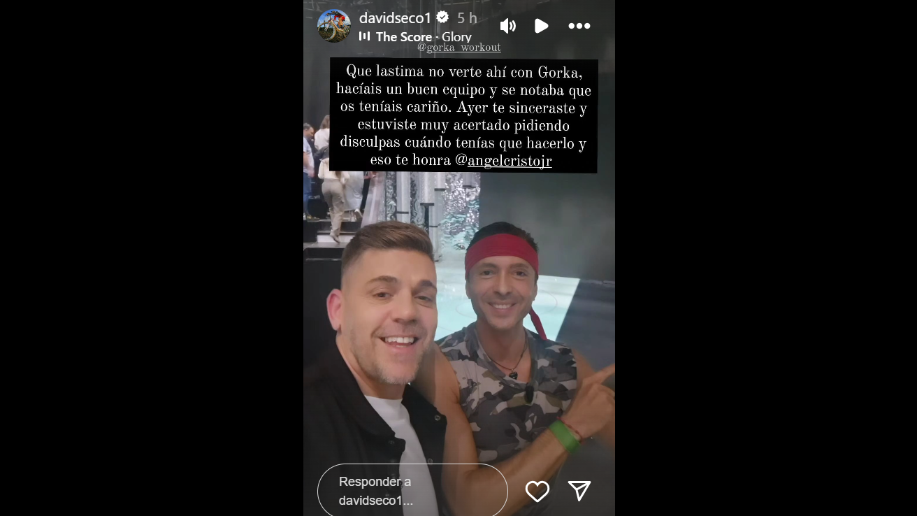 El defensor de Gorka felicita a Ángel Cristo por disculparse en 'Supervivientes'